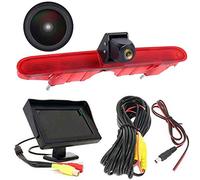HD Luz de Freno Cámara de Marcha Atrás Visión Trasera Coche Puede Ajustar el ángulo Compatible con Toyota Proace Verso Kasten/Citroen Berlingo B9 Mk2 MK3/Opel Combo/X19 K9/Peugeot Partner Tepee/Rifter