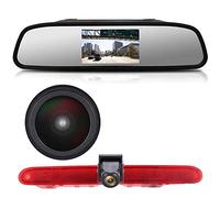 HD Luz de Freno Cámara de Marcha Atrás Visión Trasera Coche Puede Ajustar el ángulo Compatible con Toyota Proace Verso Kasten/Citroen Berlingo B9 Mk2 MK3/Opel Combo/X19 K9/Peugeot Partner Tepee/Rifter