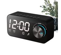 Hd Mirror Alarm Clock - Modern Digital Touch Screen Clock, Wireless Bedside Speaker Alarm, Living Room Bedroom Desk Decor, Kid Nightstand Table Timepiece for Details, Dorm Room Home Functional Use