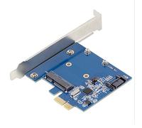 HD PCI-E PCIe to mSATA SSD + SATA 3.0 Combo Extender Adapter PCI-E to SATAIII Card sata3.0