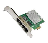 HD PCI-E X1 Quad Port 10/100/1000Mbps Gigabit Ethernet Network Card Server Adapter LAN Intel I350-T4 Nic