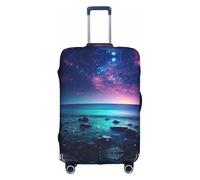 Hd Pretty Galaxy - Funda protectora elástica lavable para maleta de viaje antiarañazos, color blanco, X-Large, blanco, X-Large
