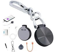 HD Smart Voice Recorder with One-Touch Recording & Playback, Keychain Mini Voice Activated Noise Audio Recorder, Recording Device for Lectures, Meetings, Intervie (Black,4G)