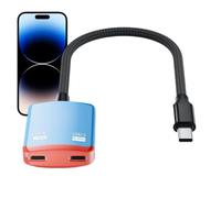HD Type C Converter, Stable Video Audio Adapter Device, Plug Play Converter with Clear Output, ABS Shell Signal Converters, Display Adapter with Modern Style, Media Converters Device for Home Use