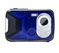 HD1080P Cámara Digital Resistente al Agua de Alta definición Práctica Barebones Buceo Pantalla de 2,8 Pulgadas Video panorámico(Size:Blue)