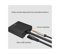 HD1080P - Compatible con convertidor VGA con cable de audio - Compatible con cable de audio y video VGA para proyector de computadora portátil