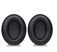 HD200PRO - Almohadillas de repuesto para auriculares, suaves y resistentes, compatibles con auriculares Sennheiser HD200PRO (negro/cuero de albúmina)