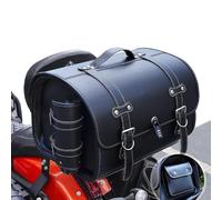 HDAJDWA Bolsa Trasera para Moto para Harley Davidson Iron 1200 2020-2021, Bolsa para Asiento Trasero de Moto de Cuero PU Impermeable, 33L Gran Capacidad Alforja para Motocicleta,A Black