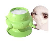 HDAKDDHG Comedero para Cachorros, Cuenco de Leche Biónica de Silicona para Mascotas Con 4 Chupetes y Ventosa, Biberón para Gatitos, Lactancia (Verde)