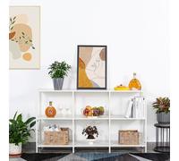 HDANI Mesa de sofá consola de 140 cm con 3 estantes, mesa de entrada estrecha con marco de metal, mesa industrial detrás de mesas de sofá, moderno soporte de TV para pasillo, sala de estar, dormitorio