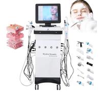 HDaspijh Máquina De Belleza Facial Hydro Oxygen 14 En 1, Máquina Profesional De Limpieza Facial, Máquina De Rejuvenecimiento Y Cuidado Profundo De La Piel, para El Hogar, SPA Y Salón De Belleza