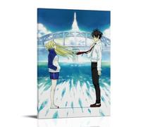 HDASURWORHRHI Arakawa Under The Bridge - Póster decorativo de anime para pared, arte vintage, decoración de habitación, póster impreso, 20 x 30 cm, estilo marco