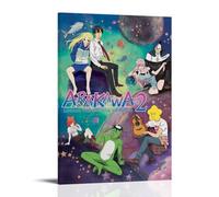 HDASURWORHRHI Arakawa Under The Bridge - Póster decorativo de anime para pared, arte vintage, decoración de habitación, póster impreso, 60 x 90 cm, estilo marco