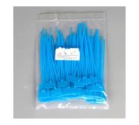 HDBAFCSV 100 Uds etiquetas for amarre for nailon Cable for red for bloqueo automático etiqueta for correas for alambre for bucle envolvente for cremallera 3 * 100mm 4 * 150mm 4 * 200mm(Blue,4x150mm)