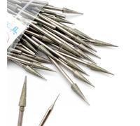 HDBAFCSV Broca de diamante for punta 2,35 mm, vástago en forma D, aguja perforación for vidrio, joyería, piedra, sierra corona, herramienta tallado, brocas for perforar agujeros(2.35x4mm-10pcs)