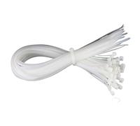 HDBAFCSV Juego de tirantes Cable con cierre automático, correa envoltura grande 100 Uds., 12x500, 12x600, 12x700, 12x900, 12x1000, brida for cables nailon 12mm(White,12mm x 100cm 50pcs)