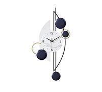 HDBCYUAZ Adorno de la Sala Estar Hierro Forjado Decoración Pared Grande Reloj sin Marco Mute Moderno decoración Dormitorio(S)