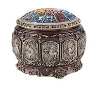 HDBCYUAZ Caja de Musica 12 Constelaciones Caja de música Girating Goddass Baby Music Box con Twinkling LED Luz Navidad Regalo Cumpleaños Castillo en el Cielo(Aquarius)