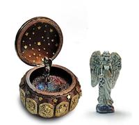 HDBCYUAZ Caja de Musica Caja de música Zodiacal 12 Cartel Caja constelación Sol Dios Regalo for niña cumpleaños día San Valentín(C)