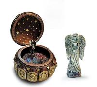 HDBCYUAZ Caja de Musica Caja de música Zodiacal 12 Cartel Caja constelación Sol Dios Regalo for niña cumpleaños día San Valentín(D)