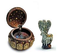 HDBCYUAZ Caja de Musica Caja de música Zodiacal 12 Cartel Caja constelación Sol Dios Regalo for niña cumpleaños día San Valentín(F)