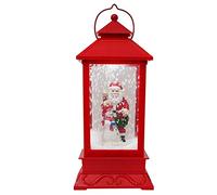 HDBCYUAZ Caja de Musica Festival Ornamentos de Vacaciones Lightweight Snow Globe ABS Niño Regalo Navidad Decoración LED Luz Caja música portátil Al Aire Libre
