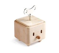 HDBCYUAZ Caja de Musica Mini Linda Caja de música Madera, Regalo cumpleaños/Navidad for los niños Amigos Familia, Viento hasta (Castillo en el Cielo), Creative