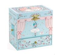 HDBCYUAZ Caja de Musica Rotación de la Muchacha del Ballet La Caja música giratoria Baile joyería Madera Juguete Regalo Navidad víspera Año Nuevo