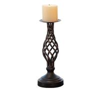 HDBCYUAZ Candelabro Retro Candlestick Ornaments American Country Hollow Candle Holder Wedding Candlelight Dinner Props Table Decoration Portavelas Decoracion(B)