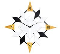 HDBCYUAZ Reloj de Pared Madera Silencio for no garrapata Decorativo Reloj alimentación la batería Modern Family Porche Dormitorio Cocina