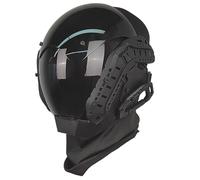 HDBHSBE Máscara con guía Futuristic Mask Mask PC Decorative Punk con Face Cyber para Cosplay Party Halloween Music Festival Helmet