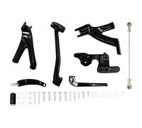 HDBUBALUS Kit completo de controles de avance con palancas de varillaje para Harley Low Rider Street Bob FXBB FXLR FXLRS FXST 2018-2021