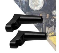 HDBUBALUS Kit de Montaje de Señal de Giro Delantero Negro para Harley XL Sportster Dyna FXR