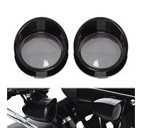 HDBUBALUS Luces intermitentes estilo visera para Harley Touring FLHX Sportster Softail Dyna negro brillante