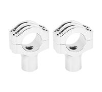 HDBUBALUS Manillar de motocicleta de 1.25 pulgadas, montaje de abrazadera para Harley Sportster Road King Dyna Softail (color: cromo)