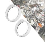HDBUBALUS Motocicleta 4.5 "4 1/2" LED Auxiliar luz antiniebla Luz Visera Estilo Passing Anillo embellecedor de lámpara para Harley