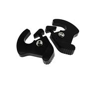 HDBUBALUS Negro Motocicleta Desmontable Rotary Sissy Bar Equipaje Estante Latch Cierres Clips Kit para Harley
