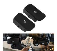 HDBUBALUS Tapa de extensión para interruptor de señal de giro para motocicleta compatible con Harley Softail Slim Fatboy Breakout Heritage