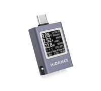 HDC-085C 4.5-50V 0-12A PD3.1 Pantalla Digital Multifunción Amperímetro de Voltaje CC Medidor de Potencia Probador de Carga de Celda Tipo C