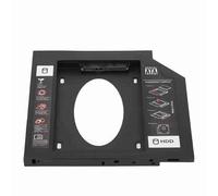 HDD Bay, Universal 9.5mm 2nd HDD SSD Enclosure Bay 2.5inch Disco Duro Tray Cover para Computadora Portátil CD/DVD ROM Ranura para Unidad óptica