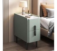 HDDNMLOH Bedside Table, 2 Drawer Nightstand Fashion Assemble Storage Cabinet, Modern Small Bedside Tables,Stylish Bedside Furniture with Fashionable Design for Bedroom, Living Room & Hallway