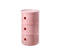 HDDNMLOH Modern Stackable Bedside Table with Storage Drawer Pink Ideal for Bedroom Office Living Room Corner End Table with 3 Tiers Space Saving Nightstand Unit