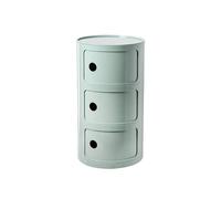 HDDNMLOH Modern Stackable Nightstand with Storage Drawer Green End Table for Bedroom Living Room or Office Corner Storage Unit with 3 Tiers
