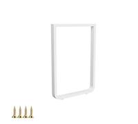 HDEYRSX 1 Pcs Patas de Mesa de Metal Resistente,Pies de Soporte para Muebles DIY,Patas para Mesa de Café,Mesa de Comedor,Escritorio,Barra de Desayuno o Banco,con Tornillos (50cm x 72.5cm,Blanco)