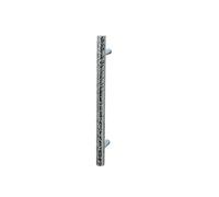 HDEYRSX 1 Pcs Tiradores de Armarios de Latón,Tirador de Muebles de Cocina,Pomo para Cajones,en Forma de T,Manija para Puertas Gabinetes,Perilla para Cómodas,con Tornillos (Largo 205mm,Plateado)
