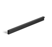 HDEYRSX 1 Piezas Tiradores para Puertas Muebles,Pomos para Armario Tire de la Manija de Cajones,Perillas para Gabinete Baños,Dormitorio,Oficinas y Cocinas,con Tornillos (Longitud 110mm,Negro)
