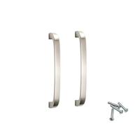 HDEYRSX 2 Piezas Tirador de Puerta para Muebles,Manijas para Cajones,Perillas Pomos para Puertas Gabinetes de Cocina,Manillas Tiradores para Baño Armario,con Tornillos (Hole Centre 160mm,Cepillado)