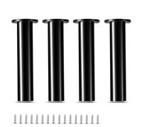 HDEYRSX 4 Pcs Patas para Muebles,Patas Ajustables para Mesa,Pies de Acrílico para Sofá,Piernas de Soporte para Armario Silla Escritorio Cocina Gabinete Estantes,con Tornillos (40cm,Negro)