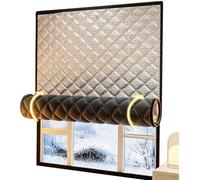 HDEYRSX Kit Aislante Termico Ventanas,Película de Protección Contra el Frío para el Invierno,Cortinas Termicas Reutilizable para Ventanas de Viento y Ruido,con Cinta Adhesiva (80cm x 100cm)