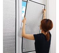 HDEYRSX Película Aislante Opaca para Ventanas,Lámina de Aislamiento Térmico,Cubierta de Aluminio,Película Reflectante de Retención de Calor,Paneles de Radiador,con Ventosa (40cm x 95cm)